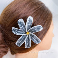 Handmade Printed Tiare Flower Hair Pick